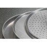 TMS-017A 6 inch Standard White Steel Pizza Tray