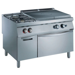 Zanussi 392215 Gas 1200mm Target/Solid Top + 2 Burners on Gas Convection Oven + Cupboard