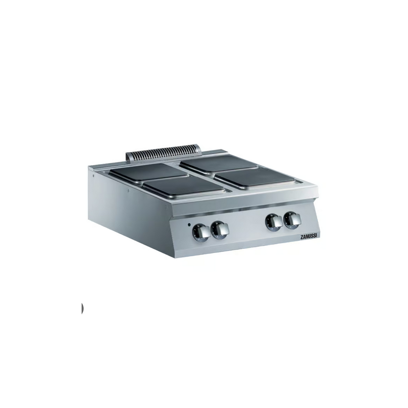 Zanussi 392040 Electric 800mm 4 Hot Square Plate Boiling Top