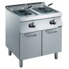 Zanussi 372071 Gas 800mm Twin Well 2 x 15L Freestanding V-Shaped Deep Fryer