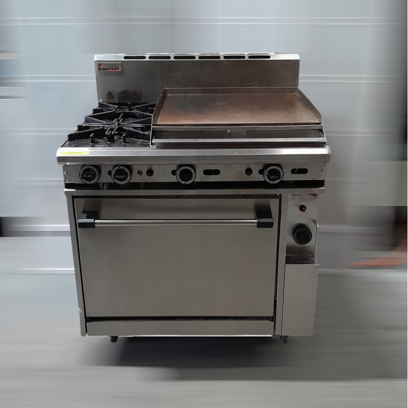 Used Trueheat R90-2-60GR Oven Range With 2 Open Burners and 600mm Griddle