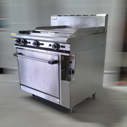 Used Trueheat R90-2-60GR Oven Range With 2 Open Burners and 600mm Griddle