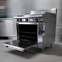 Used Trueheat R90-2-60GR Oven Range With 2 Open Burners and 600mm Griddle