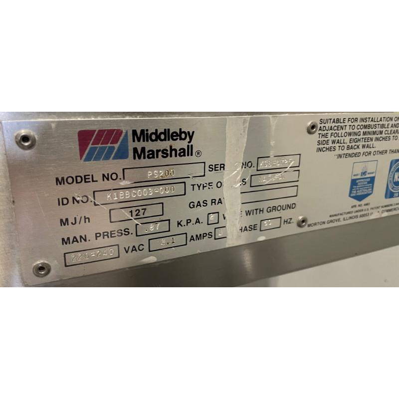 Middleby Marshal PS200 conveyor pizza oven