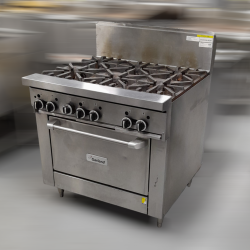 Ex-Demo Garland GF36-6R-LP Restaurant Range 900mm Wide 6 Burner Oven LPG Gas - ST23/5-N-K361