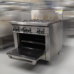 Ex-Demo Garland GF36-6R-LP Restaurant Range 900mm Wide 6 Burner Oven LPG Gas - ST23/5-N-K361