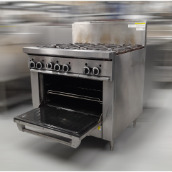 Ex-Demo Garland GF36-6R-LP Restaurant Range 900mm Wide 6 Burner Oven LPG Gas - ST23/5-N-K361