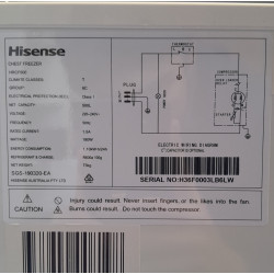 Used Hisense HRCF500 Chest Freezer - ST25UK52