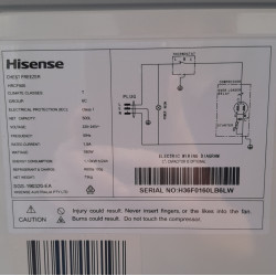 Used Hisense HRCF500 500L Chest Freezer - ST25UK55