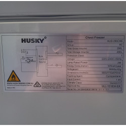 Used Husky HUS-295CHE Hybrid Chest Freezer 295L - ST25UK48