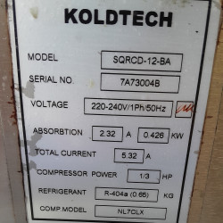 Used Koldtech SQRCD-12-BA Cake Display Fridge - ST25UK36