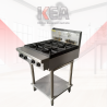 Used Goldstein PFB24 4 Burner Cooktop with Stand - ST25UK75