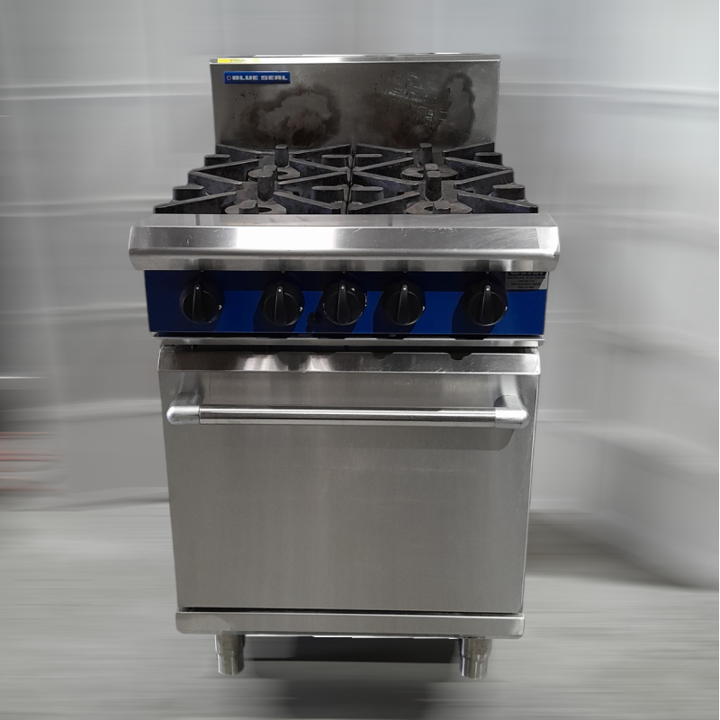 Used Blue Seal G504DF 4 Burner Range with Oven - ST25UK92