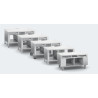 Rational 60.31.319 Stand 2-S - 2 pull out shelves 6 x 1x1 GN runners - Feet