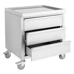 MDS-6-700 Mobile Work Stand with 3 Drawers