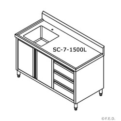 SC-7-1500L-H CABINET WITH...