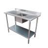 Modular System Single Sink Bench Centre 1200x600x900mm - 1200-6-SSBC