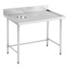 Modular System High Quality Stainless Steel Bench with splashback  SWCB-7-1200L