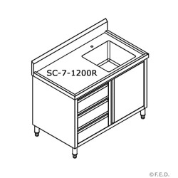 SC-7-1200R-H CABINET WITH...