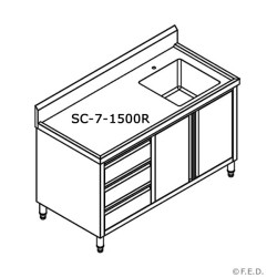 SC-7-1500R-H CABINET WITH...