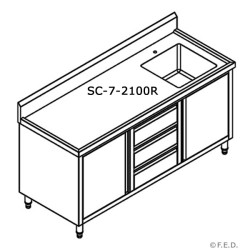 SC-7-2100R-H CABINET WITH...