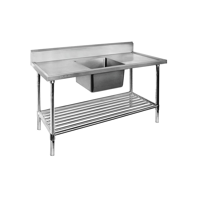 Single Centre Sink Bench & Pot Undershelf SSB7-1200C/A