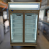 Used Bromic UF1000LF Upright Display Freezer Flat Glass Door - ST24UK316