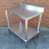 Used Stainless Steel Benches with Splashback Freestanding - ST25UK100