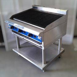 Used Blue Seal G596-LS Chargrill 900mm with Stand and Brand New Trivets -  ST23-U-K465