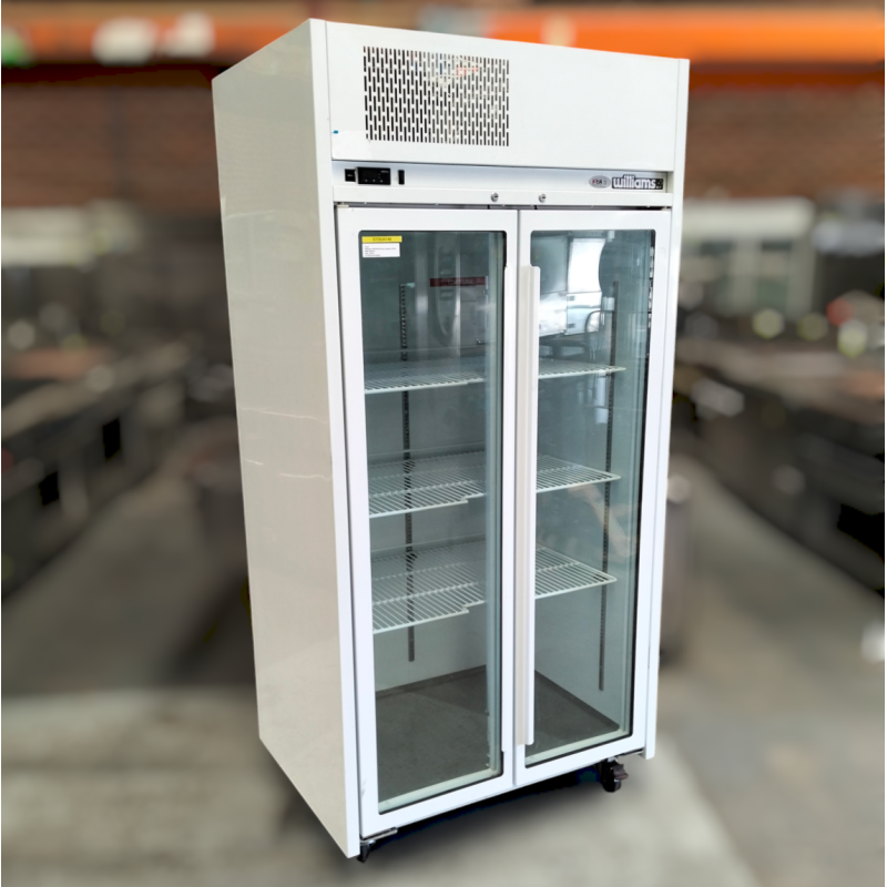 Ruby Fridge Used Williams HR2GDCB Ruby 2 Door Display Fridge - ST25UK149
