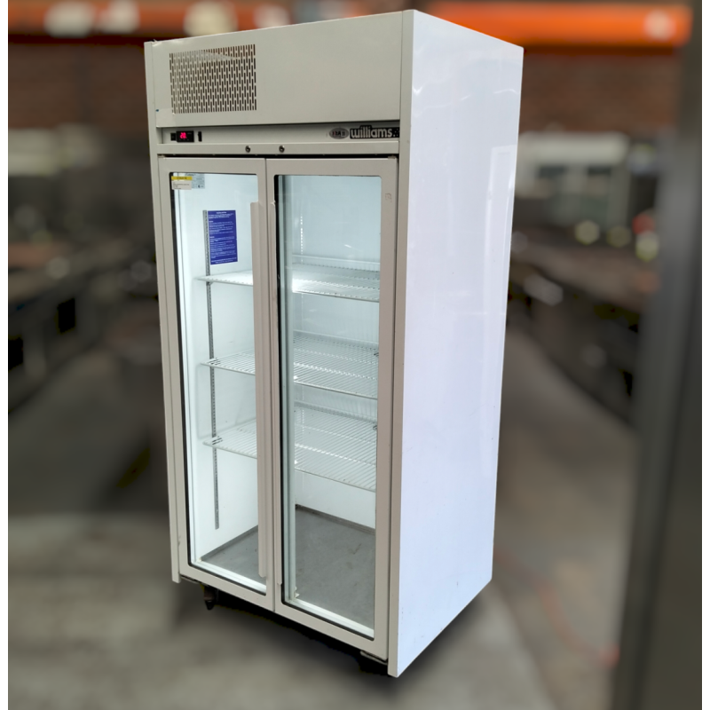 Ruby Fridge Used Williams HR2GDCB Ruby 2 Door Display Fridge - ST25UK149
