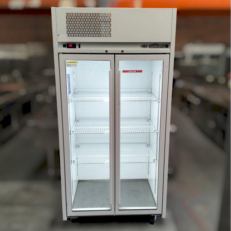Ruby Fridge Used Williams HR2GDCB Ruby 2 Door Display Fridge - ST25UK149