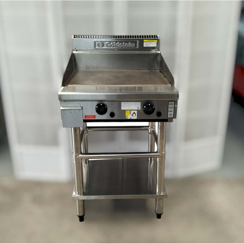 Used Goldstein GPGDB24 Gas Griddle with Goldstein SB24 Stand - ST25UK122