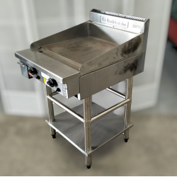 Used Goldstein GPGDB24 Gas Griddle with Goldstein SB24 Stand - ST25UK122