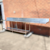 Used Custom Made 3.5m Stainless steel bench -   ST23-U-K478