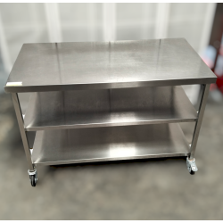 Used 3 Tier Stainless Steel Bench On Wheels - ST25UK166