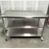 Used 3 Tier Stainless Steel Bench On Wheels - ST25UK166