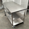 Used 3 Tier Stainless Steel Bench On Wheels - ST25UK166