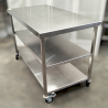 Used 3 Tier Stainless Steel Bench On Wheels - ST25UK166