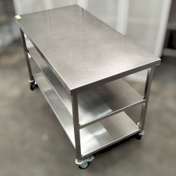 Used 3 Tier Stainless Steel Bench On Wheels - ST25UK166