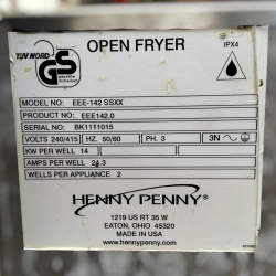 Used Henny Penny EEE-142-SSXX Evolution Elite Open Fryers  - ST25UK143