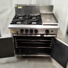 Used Luus 4 Open Burners Oven Range With 300mm Griddle CRO-4B3P