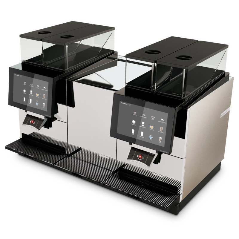 THERMOPLAN BW4CTM & CTMRL Black&White4 Automatic Coffee Machine With 4 Grinders And 9L Milk Fridge