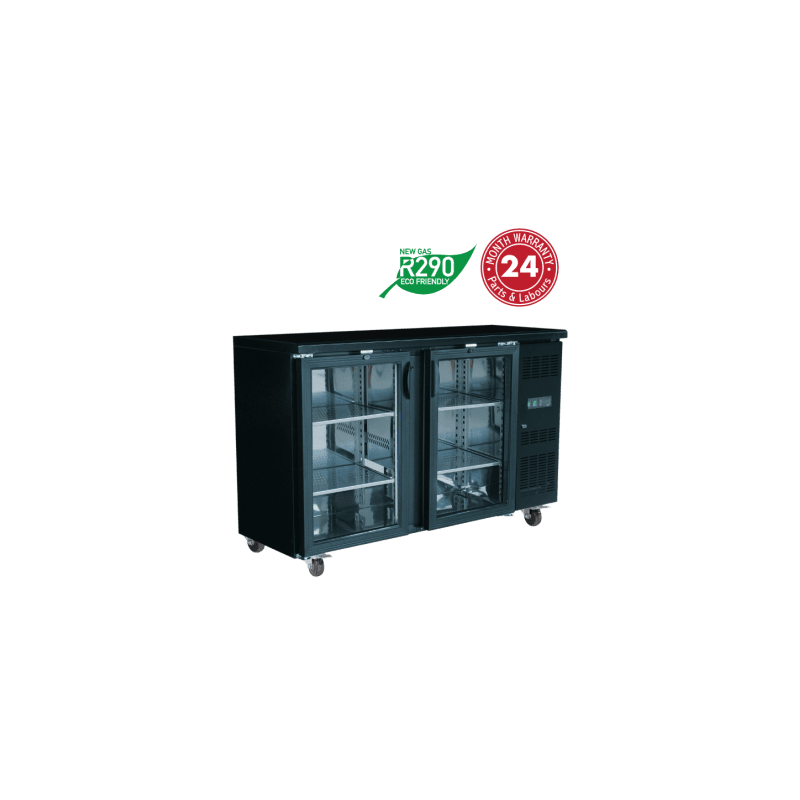 Exquisite UBC380 Two Swing Doors Backbar Display Refrigerators