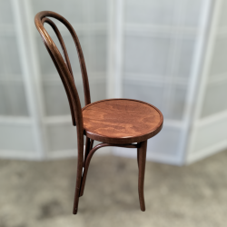 Used Genuine Thonet Embossed Seat Brown Bentwood Chair - ST25UK220