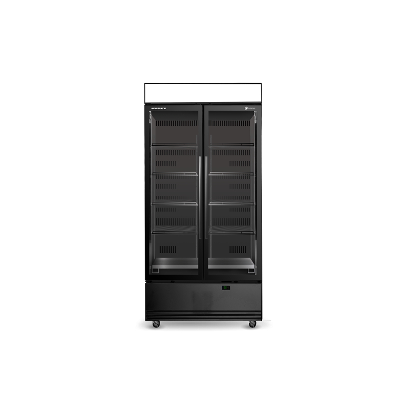 Skope  SKB900N-AC 2 Glass Door Display or Storage Fridge, Lit Sign