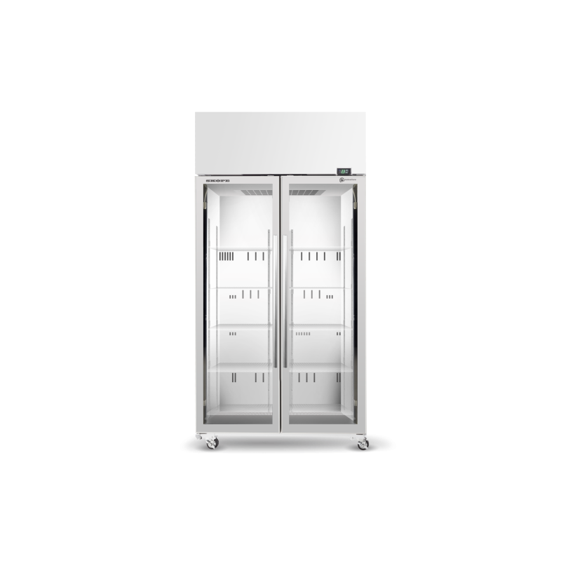 Skope  TME1000N-A 2 Glass Door Display or Storage Fridge