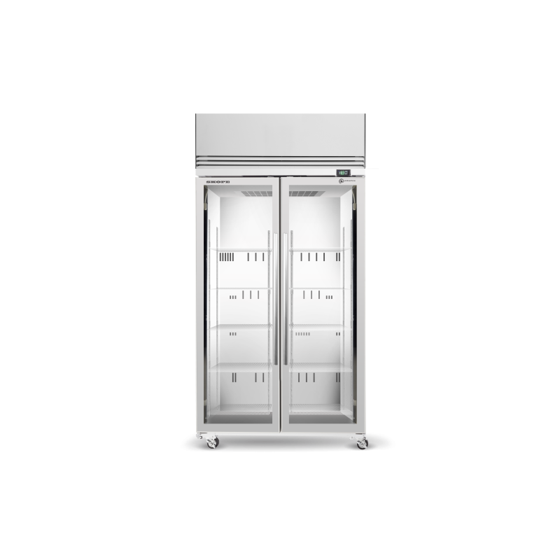 Skope  TMF1000N-A 2 Glass Door Upright Display or Storage Freezer