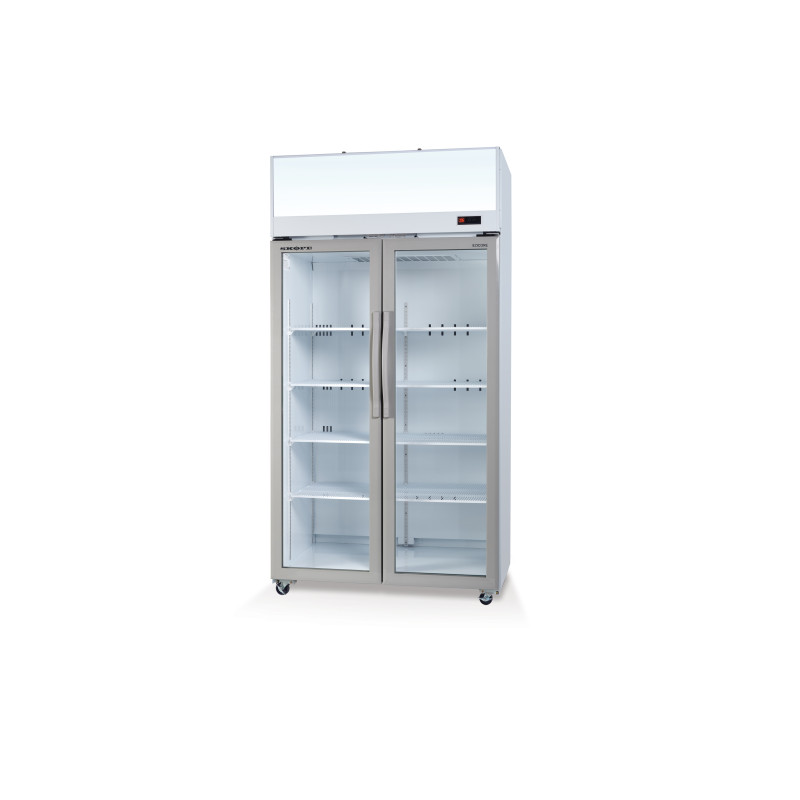 Skope  EziCore TCE1000N 2 Glass Door Display or Storage Fridge