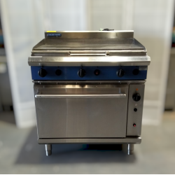 Used Blue Seal G56A 900mm Griddle Range With Fan Forced Oven - ST25UK224